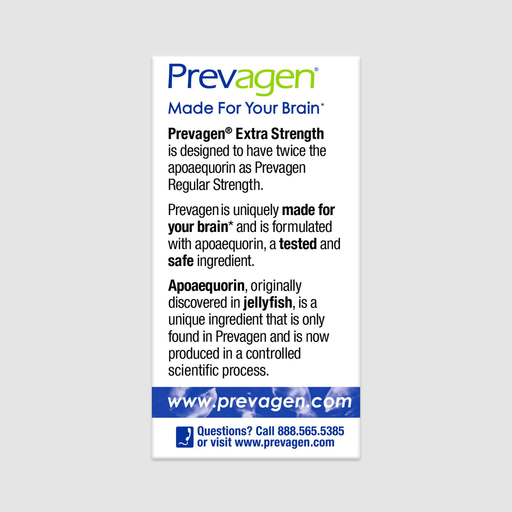 Prevagen Extra Strength Mixed Berry Chewables - 30 Tablets (1 Month Supply) | Formulated for Your Brain | 20mg of Apoaequorin Plus Vitamin D3 with 7-Day Pill Minder