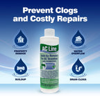 AC Drain Line Cleaner - 4 Pack / 12 Month Supply - Cleans HVAC drain lines, condensate lines, and more
