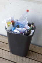 Rubbermaid Commercial Products Wastebasket Small 13QT/3.25 GAL, for Home/Office/Under Desk, Black (FG295500BLA), Pack of 4