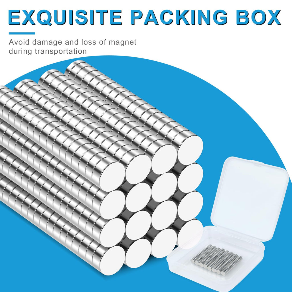 BEST CHOICE MAGNETS 240 Pack Small Magnets, 5x2mm Refrigerator Magnets