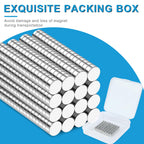 BEST CHOICE MAGNETS 240 Pack Small Magnets, 5x2mm Refrigerator Magnets
