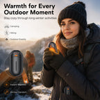 POMPONGO Hand Warmers,20H Heat,Rechargeable, Heat On Demand, 2 Pack