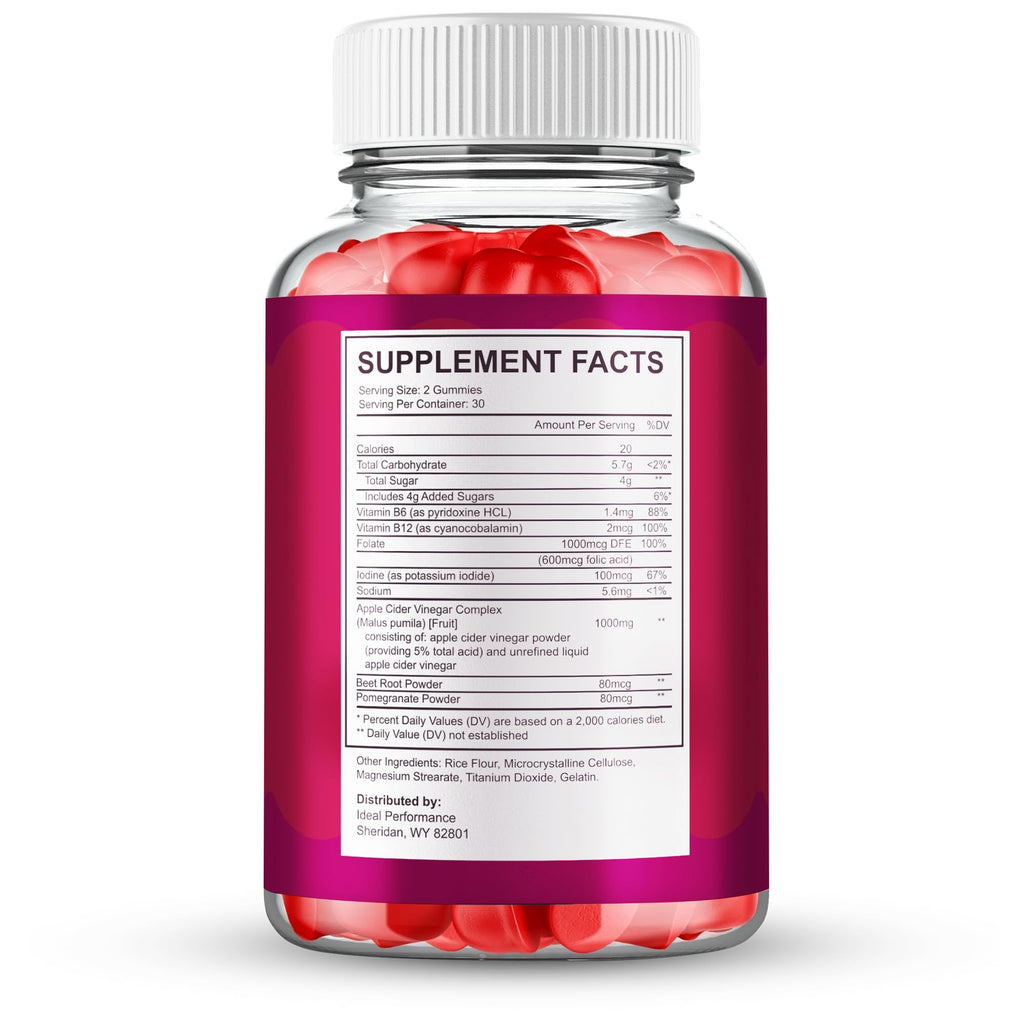 IDEAL PERFORMANCE Gumitide Gummies, Gumitide Gummy Reviews (60 Gummies)