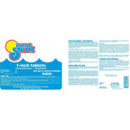 In The Swim 1 Inch Stabilized Chlorine Tablets for Sanitizing Swimming Pools - Fast Dissolving - 90% Available Chlorine - Tri-Chlor - 4 Pounds
