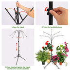 Grow Light for Indoor Plants, 5-Head Full Spectrum LEDPlant Light with 3 Light Modes, 10 Brightness Levels, Remote Control, Height Adjustable 29-61Inch Growing Lamp for Seedlings,Flowers (5head)