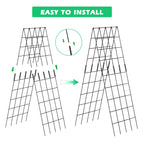 DoCred 59" H Cucumber Trellis, 2 Pack Foldable A Frame Garden Trellis