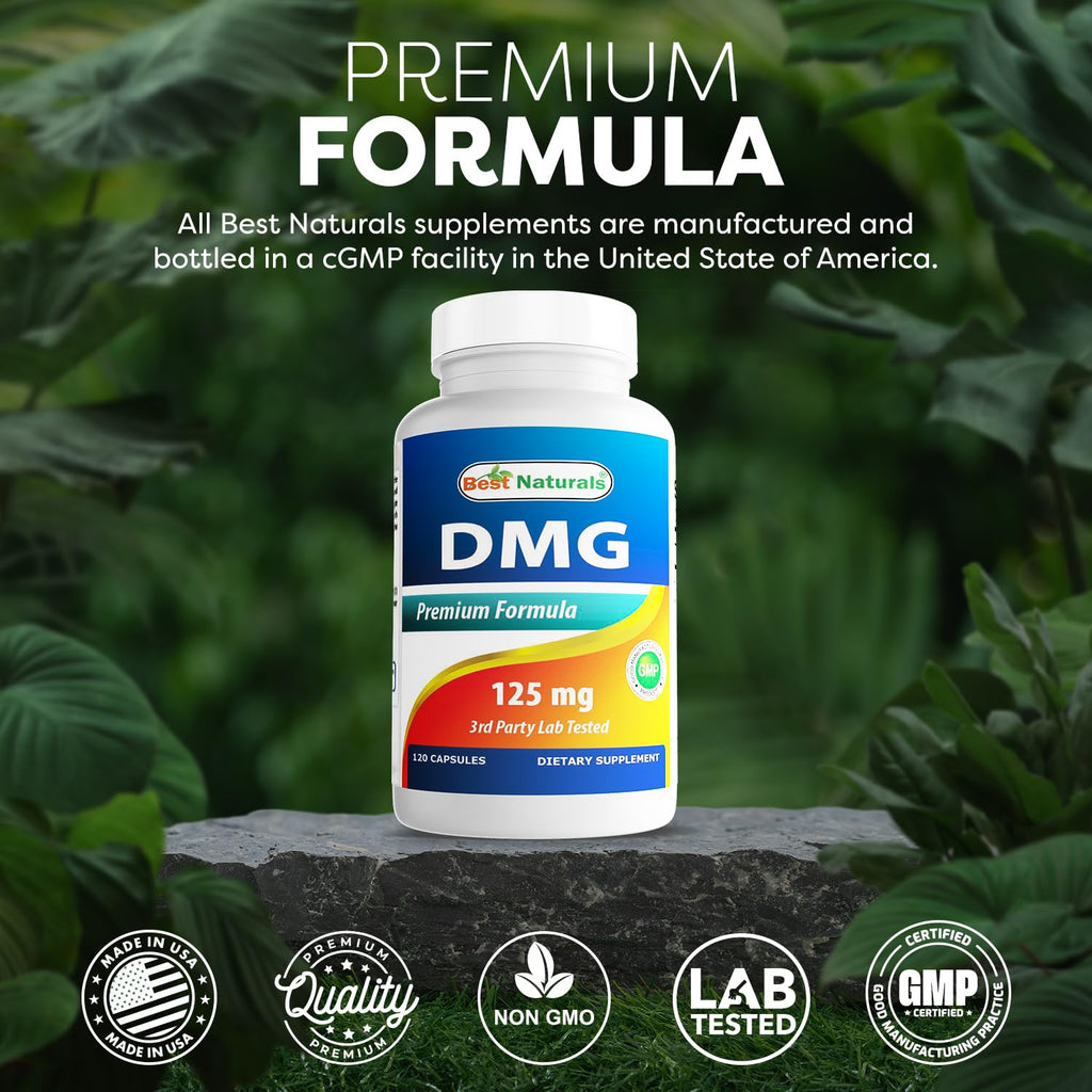 Best Naturals DMG 125 mg 120 Capsules (120 Count (Pack of 2))