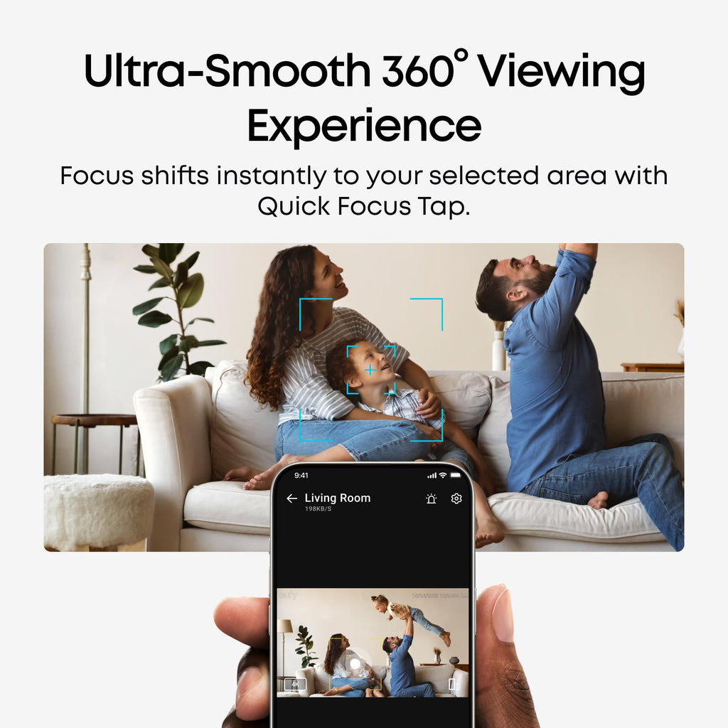 eufy Security 4K Indoor Camera E30, No Subscription, Work as Pet Camera