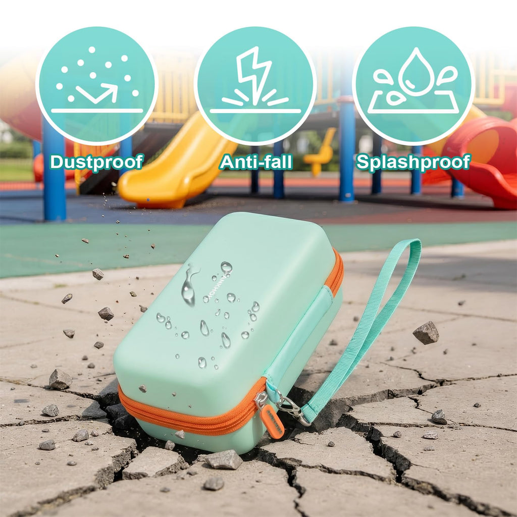 ANKHOH Organizer Case for 3Doodler Start+ Essentials 3D Pen for Kids, EVA Shell/Wrist Strap, Drop-Proof Water-Resistant, Stores for 3d Pen Filament USB for Travel/Home/School (Mint Green, Case Only)
