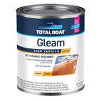 TotalBoat Gleam Marine Spar Varnish, Gloss and Satin Polyurethane Finish for Wood, Boats and Outdoor Furniture (Gloss Quart)