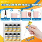 INSOIA Super Glue Liquid Clear, 24 x 3g, All Purpose Single-Use