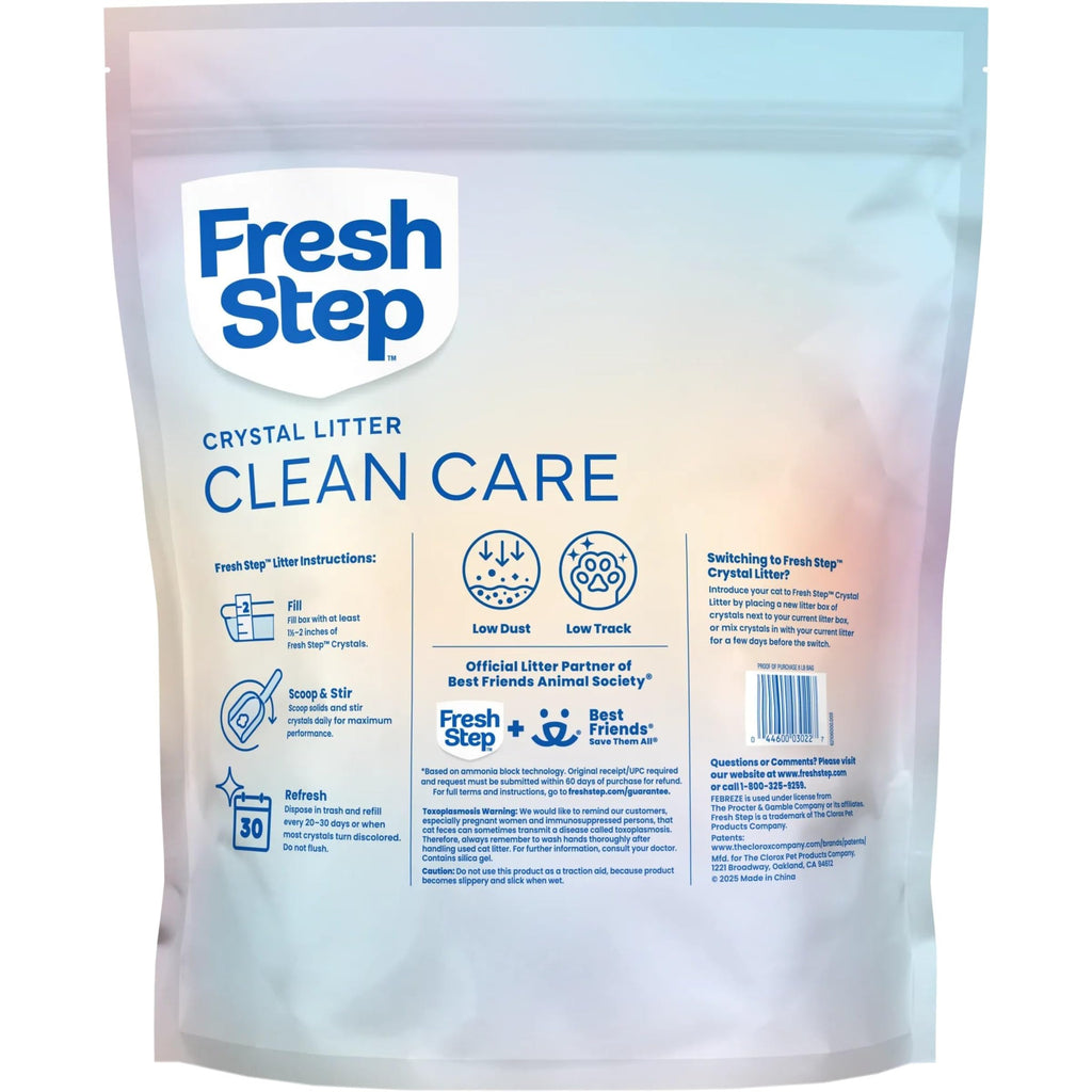 Fresh Step Clean Care Crystal Cat Litter, 8 lb., 2 Pk
