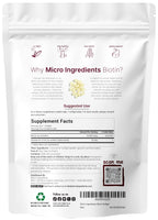 Micro Ingredients Biotin 10,000mcg w/Hyaluronic Acid 25mg | 365 Virgin Coconut Oil Softgels, Fast Release, One Year Supply, Non-GMO & No Gluten
