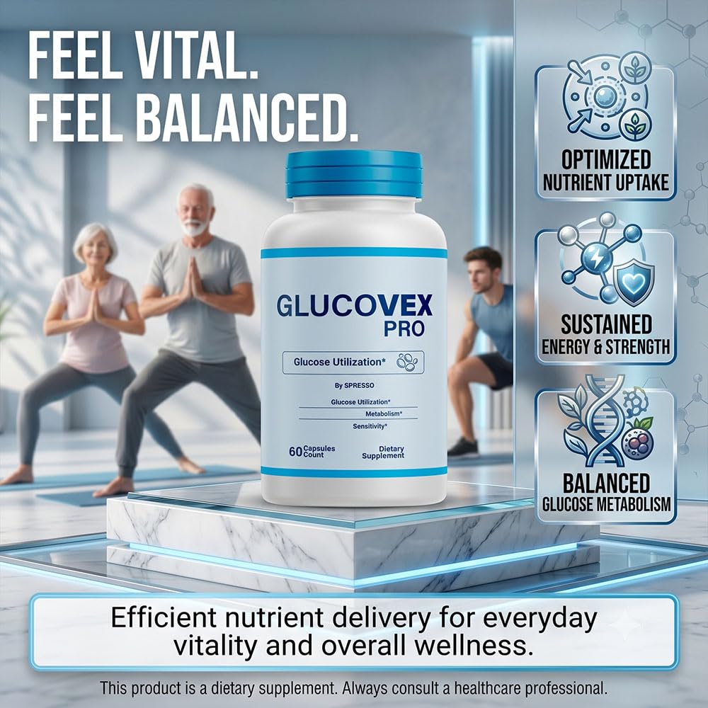 (1 Pack) Glucovex Capsules - Official Glucovex Supplement Pills with Premium Ingredients, Advanced Formula Support for Overall Health & Wellness Reviews (60 Capsules)