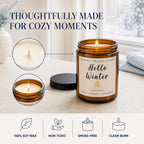 Scented Candles, 4 Pack Soy Candles Winter Gift Set, 28 oz