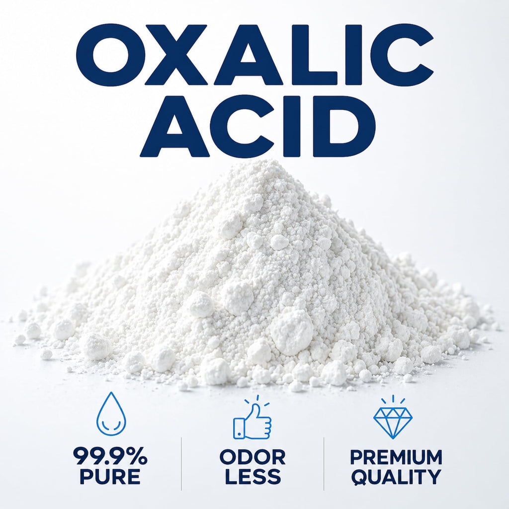 CrystalClearlab Chlorine Dioxide Oxalic Acid Powder - 99.6% Pure - Wood Bleach Industrial Grade Cleaner 2lb White (Bag of 1)