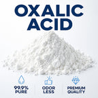 CrystalClearlab Chlorine Dioxide Oxalic Acid Powder - 99.6% Pure - Wood Bleach Industrial Grade Cleaner 2lb White (Bag of 1)