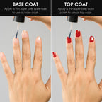 Deborah Lippmann Hard Rock Base and Top Coat | Promotes Healthy Growth for Soft Nails | Diamond Powder Strengthens and Protects Nail Polish | Clear, 50 Fl. Oz