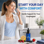 Nano Esophageal Relief Drops - Slippery Elm Bark, Zinc, L-Carnosine, L-Glutamine & Aloe Extract - Non-GMO, Dairy-Free - Relieves Digestive Irritation, Supports Throat & Stomach Comfort - 2 fl oz