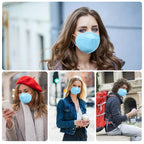 KN95 Face Masks 50 Pcs, 5-Ply Protection Blue KN95 Mask, Disposable Face Masks for Adults