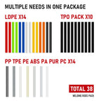 RX WELD 2-in-1 Plastic Welder, 1000PCS Hot Stapler Repair Kit