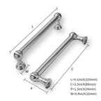 khtumeware 10 Pack Brushed Nickel Cabinet Pulls 3-1/2 Inch(89MM) Hole Centers Satin Nickel Kitchen Cabinet Handles Cabinet Hardware for Cabinets Cupboard Handles Drawer Pulls