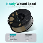 Kingroon Wood Color PLA Filament 1.75mm, 1kg Spool (2.2lbs), +/- 0.03mm Accuracy, Clog-Free 3D Printer Filament for Most FDM 3D Printers