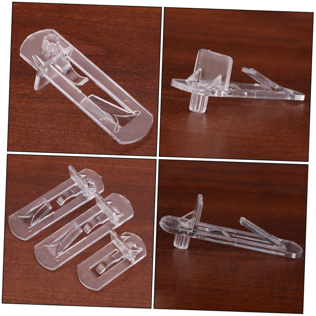NULYLU 30pcs Plastic Shelf Support Pegs for Furniture Easy to Install Locking Shelf Pins for Cabinets Bookcases and Closets Sturdy and Clips