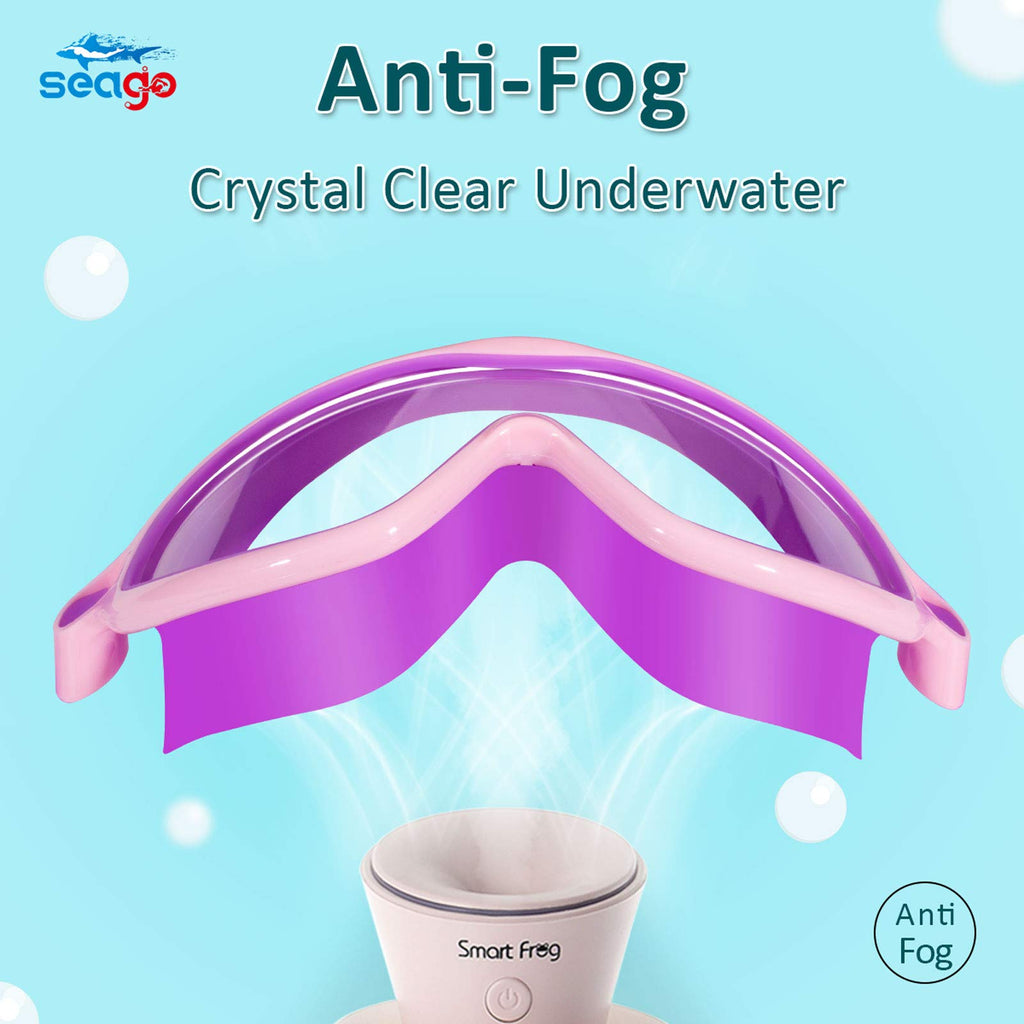 Kids Goggles for Swimming 2 Pack No Leaking Anti-Fog Outer Eye Fit with Wide View UV Protection Crystal Clear Watertight Swim Goggles with nose cover Suitable for Children Youth Boys Girls Age 3 to 14