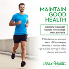 Maxi Health Multivitamins for Men and Women – Complete Daily Vitamins for Energy, Immune Function, and Wellness Support – Kosher & Vegan Multivitamin – 180 Capsules