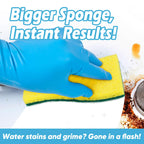 AIDEA XL Scrub Sponges 24Count, Sponges for Dishes, Extra Large Sponge for Cleaning Kitchen and Household, Heavy Duty Sponge Safe for Non-Coated Cookware, Cleaning Power for Bathroom, House