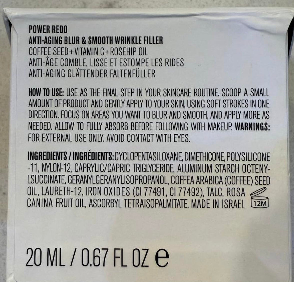 Il Makiage Power Redo Wrinkle Filler instant, age-rewinding effect Coffee Seed + Vitamin C + Rosehip Oil 20 ml
