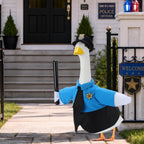 EKOREST Police Porch Goose Outfits for 23 Inch Statue