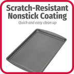 GoodCook AirPerfect Non-Stick 17” X 11" Cookie Sheet Set , Homemade, Frozen & Leftover Slices, Set of 2