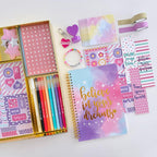 Nollh DIY Journal Kit for Girls - DIY Journal Set for Tween & Teen Girls, Stationery Set, Scrapbook & Diary Supplies Set, Journaling Art Crafts Kit, Ideal Gifts for 8 9 10 11 12 13 14 Year Old Girl