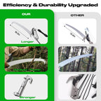 FLORA GUARD 16.5 FT Pole Saw with SK5 Blade, 4-Pulley System