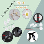 Eyeglass Repair Kit - YEEMO Glasses Repair Kit with Screws (Gold), Eyeglass Nose Pads, Precision Glasses Screwdriver Set: High Compatibility for Eyeglasses, Sunglasses, and Watch Repair