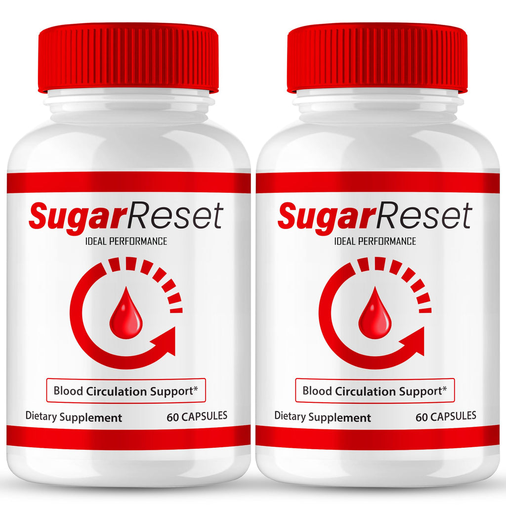 Sugar Reset Capsules, Official Sugar Reset Advanced Blood Formula Supplement Pills - Extra Strength, All Natural Healthy Circulation & Stable Levels, Advanced Sugar Reset Health Reviews (2 Pack)