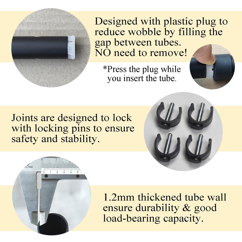 20-Level Adjustable Stair Climbing Assist Cane & Elderly Stair Lift Assist with Anti-Slip Handle & Stabilizing Feet, 300lbs Capacity for Seniors, Standard Steps-Patent Pending