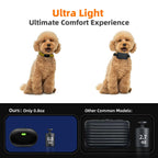 Ultra-Small Dog Shock Collar, Ultra-Light & Thin Dog Training Collar with 1300ft Remote, Tailored for Small Dogs 5-15lbs & Medium Dogs, 198-Level Precise Control, Waterproof, Rechargeable (Black)