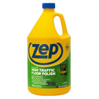 Zep Commercial High-Traffic Floor Polish, 4-1 Gallon Bottles, Professional Grade Floor Finish For a Range Of Hard Floor Surfaces (ZUHTFF128)