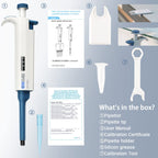 ONiLAB 10-100ul Single-Channel Manual Adjustable Variable Volume Pipettes, Autoclavable pipettor, 7010101008