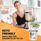 It's Just! MCT Oil Powder With Prebiotic Fiber - Keto, Non-GMO, C8 C10, Coffee Creamer - 24 oz