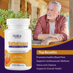OLIBELA Nattokinase 4000FU 180 Capsules Vegan, Non-GMO – Nattokinase Enzymes Supports Circulatory Wellness, Cardiovascular Health and Healthy Blood Flow | 6-Month Supply*