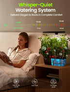 LETPOT LPH-Lite Hydroponics Growing System, 12 Pods Smart Herb Garden Kit Indoor, Indoor Garden, APP & WiFi Controlled, with 24W Growing LED, 5.5L Water Tank, Pump System, Automatic Timer