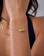 PAVOI Adjustable Bracelet Set, 14K Gold Plated, Yellow Gold