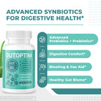 GutOptim – Pre & Probiotic Enzyme Capsules – 60 Ct, 1 Month Supply