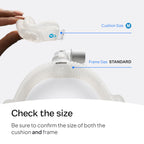 ResMed AirFit N30i Standard Frame System, Elbow & Nasal Cradle Cushion - For CPAP Mask - Replacement CPAP Accessories - Standard Frame / Medium Cushion