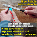 IDOU Toe Nail Files for Thick Nails,Stainless Steel 4 Sides 7 inch Length,Nail Files for Men Seniors & Dogs