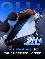 MAGIC JOHN Privacy 2 Pack for iPhone 17 Pro Screen Protector, Easy Install